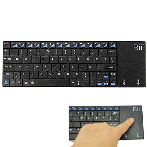 

Slim Rii RT-MWK12 2.4Ghz Wireless Keyboard with Touchpad